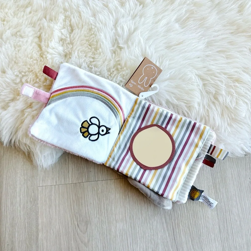 Miffy Pink Plush Sensory Soft Book - Japan Limited